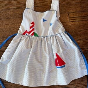Size 4, toddler girl summer sailboat dress
